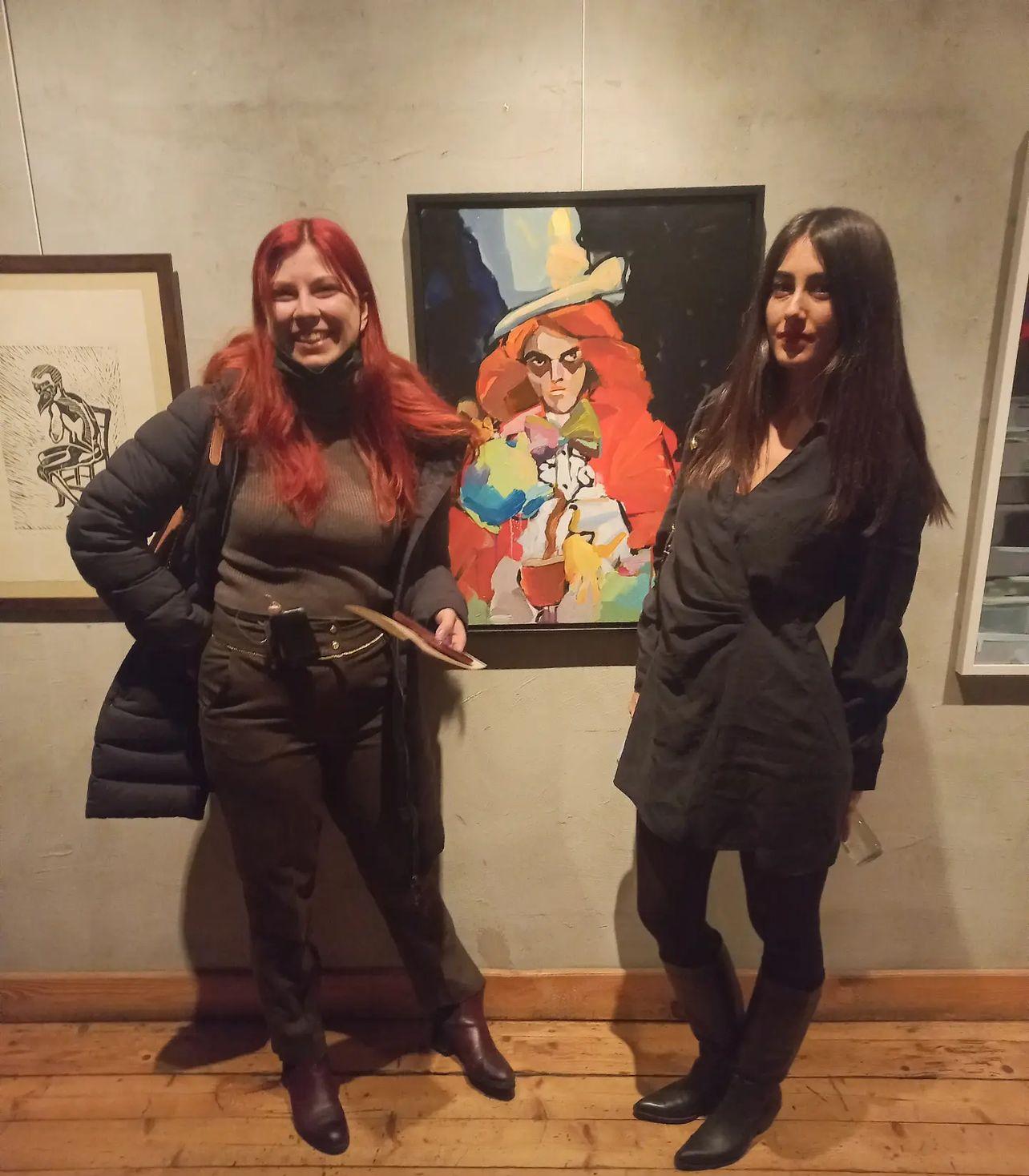 Aslı İdil Kaynar at the exhibition